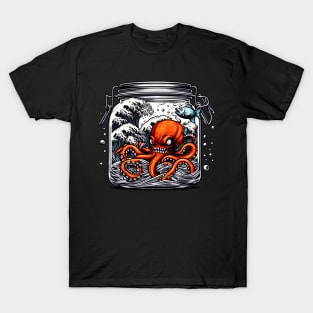 Octopus With One Fish T-Shirt